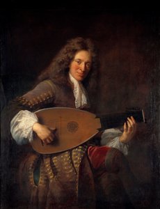 Retrato de Charles Mouton (1626-1710) laudista de Francois de Troy