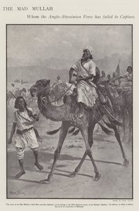 Mohammed Abdullah Hassan, el "Mullah Loco", líder religioso y militar somalí (litografía)