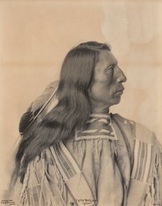 Retrato de Jack Red Cloud, un indio Sioux, finales del siglo XIX de Frank A. Rinehart