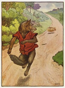 Ilustración para Los Tres Cerditos de Frank Adams