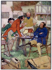 Tres alegres pescadores de Frank Adams