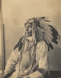 Matar Caballo Manchado, Assiniboines, 1898 de Frank Albert Rinehart
