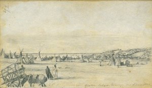 Lodges de Siseton, Traverse des Sioux, 1851