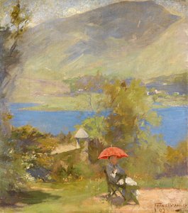 La esposa del artista en Grasmere de Frank Bramley