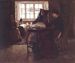 El hogar del pescador de Frank Bramley