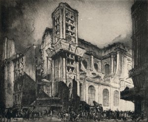 Iglesia de San Nicolás-du-Chardonnet de Frank Brangwyn