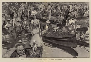 Royal Henley, la escena en el río entre las carreras
