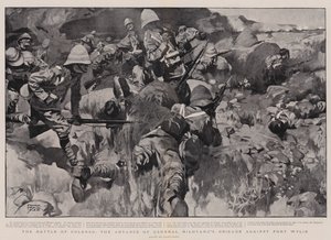 La batalla de Colenso, el avance de la brigada del General Hildyard contra Fort Wylie de Frank Craig
