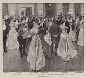 El baile del Duque y la Duquesa de Devonshire en Chatsworth House de Frank Craig
