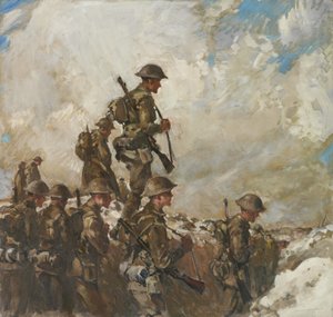 A través de las savias hacia Pozieres, c.1918 (óleo sobre lienzo)