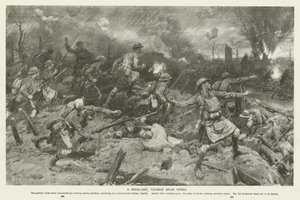Una carga de las Tierras Altas cerca de Ypres, Primera Guerra Mundial