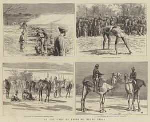 En el campamento de ejercicios, Delhi, India
