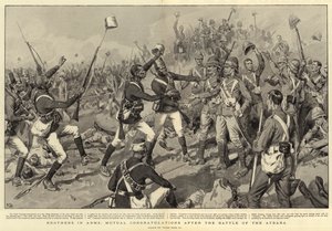 Hermanos en armas, felicitaciones mutuas después de la batalla de Atbara