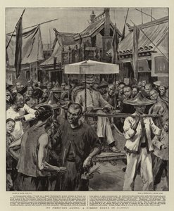 Solo por Prestigio, una escena callejera en Cantón de Frank Dadd