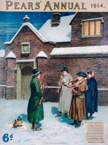 Las Esperas de Navidad, portada de Pears Annual, 1914 de Frank Dadd