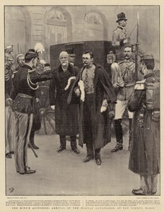 La ascensión del rey, llegada del embajador especial al Elíseo, París de Frank Dadd