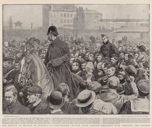 El Regreso de los Héroes de Colenso a Portsmouth, Corneta Dunn llevado en Hombros por las Calles de Frank Dadd