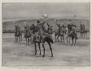 Tres hurras por el Rey, la revisión de cumpleaños de Su Majestad en Aldershot de Frank Dadd
