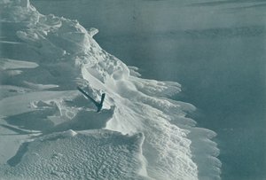 Crecimiento del pie de hielo, Cabo Evans, c1911, 1913