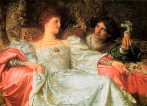 Una ofrenda, 1898 de Frank Dicksee