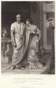 César y Calpurnia, Julio César, Acto II, Escena II de Frank Dicksee
