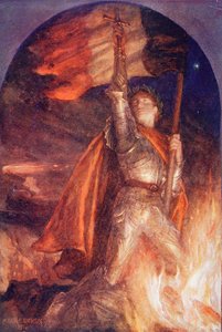 Resurgam o I Shall Rise Again, según un cuadro de Frank Dicksee, del King Albert
