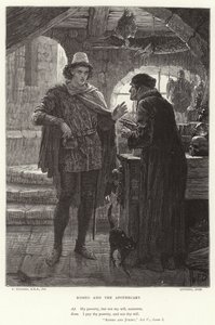 Romeo y el Boticario, Romeo y Julieta, Acto V, Escena I de Frank Dicksee