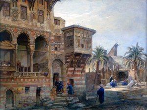 La Casa del Mameluco Radnau Bey, El Cairo, 1870 de Frank Dillon