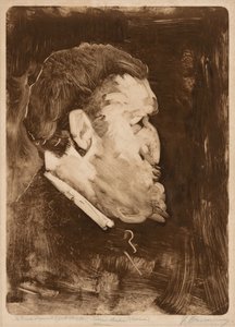 Caricatura de William Gedney Bunce, 1883-84 de Frank Duveneck