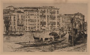 Gran Canal, Venecia, 1889 de Frank Duveneck
