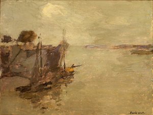 Barcos pesqueros de Honfleur no. 2, s.f. de Frank Edwin Scott