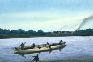 Barco de la Edad de Bronce en el río Támesis de Frank Gardiner