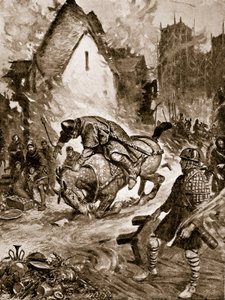 William herido fatalmente en Mantes, ilustración de 