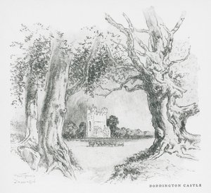 Castillo de Doddington (litografía) de Frank Greenwood