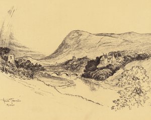 Ribblesdale y Pendle Hill (litografía)
