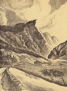 El desfiladero de Cliviger (litografía)