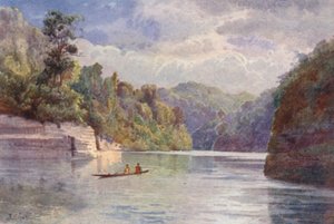 Nueva Zelanda: Tarei-po-Kiore (litografía en color) de Frank H Wright