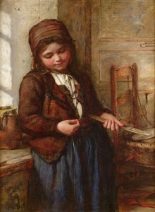 Una chica pescadora de Boulogne, 1866 de Frank Holl