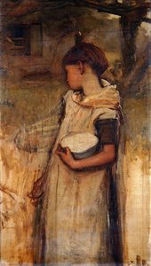 Niña con Flores de Frank Holl