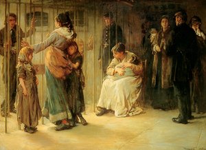 Newgate: Encarcelado para juicio, 1878 de Frank Holl