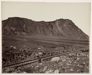 Montaña Cinnabar, Deslizamiento del Diablo, 1880s de Frank Jay Haynes