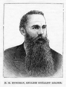 H.M. Hyndman, fundador del primer partido político socialista británico, ilustración de 