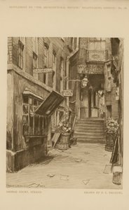 George Court en el Strand (grabado) de Frank Lewis Emanuel