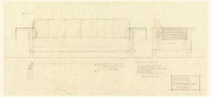 Sala de estar Davenport, residencia de Henry J. Allen, Wichita, Kansas de Frank Lloyd Wright