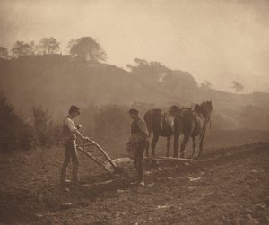 Hora de la cena, c. 1890 de Frank Meadow. Sutcliffe