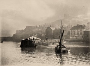 Vista del puerto, Whitby, North Yorkshire. 1884 (foto) de Frank Meadow Sutcliffe