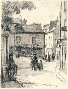 Place du Tertre, Montmartre, 1915 de Frank Milton Armington