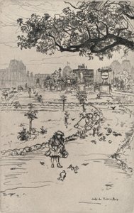 Los Jardines de las Tullerías, 1915 de Frank Milton Armington