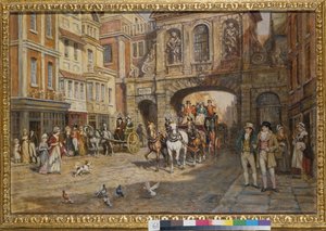 El Royal Mail pasa por Temple Bar de Frank Moss Bennett
