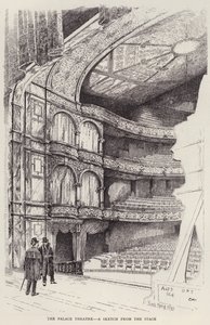 Interior del Teatro Palace, Londres de Frank Murray